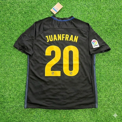 Juanfran 20 – Atlético Madrid 2016-17 Maillot Extérieur Noir Rétro