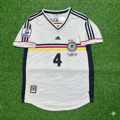 Germany 1998 World Cup Retro Football Jersey – Jurgen Kohler