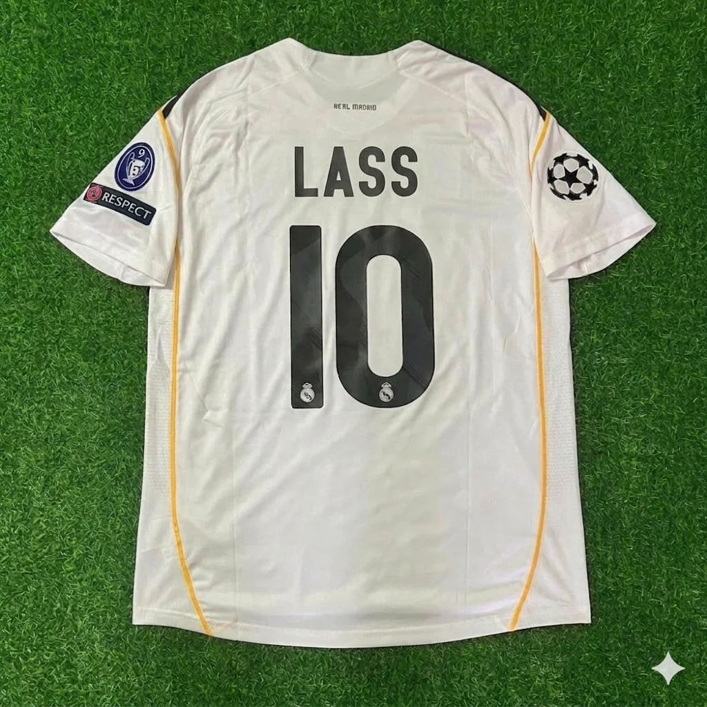 Lassana Diarra Real Madrid 2009 2010 Retro Jersey Soccer Shirt Trikot