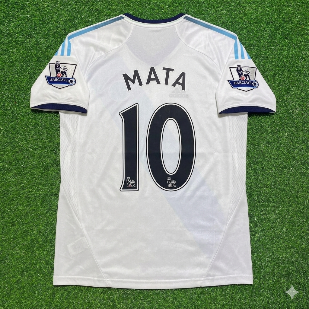 Chelsea 2012/13 White Retro Football Jersey – Juan Manuel Mata