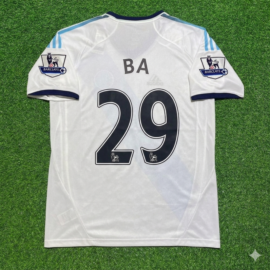 Chelsea 2012/13 White Retro Football Jersey – Demba Ba