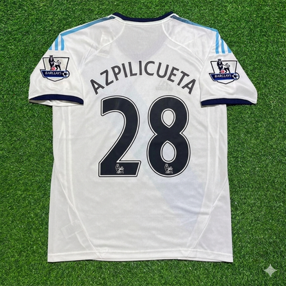 Chelsea 2012/13 White Retro Football Jersey – Cesar Azpilicueta