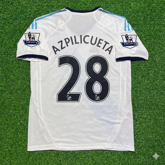 Chelsea 2012/13 White Retro Football Jersey – Cesar Azpilicueta