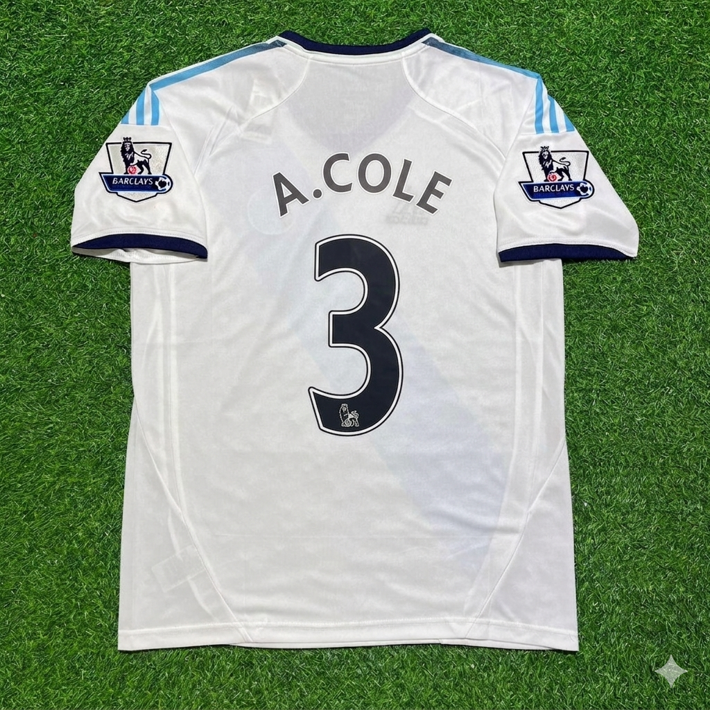 Camiseta de fútbol retro blanca del Chelsea 2012/13 – Ashley Cole