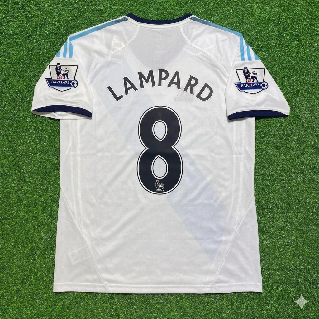 Chelsea 2012/13 White Retro Football Jersey – Frank Lampard