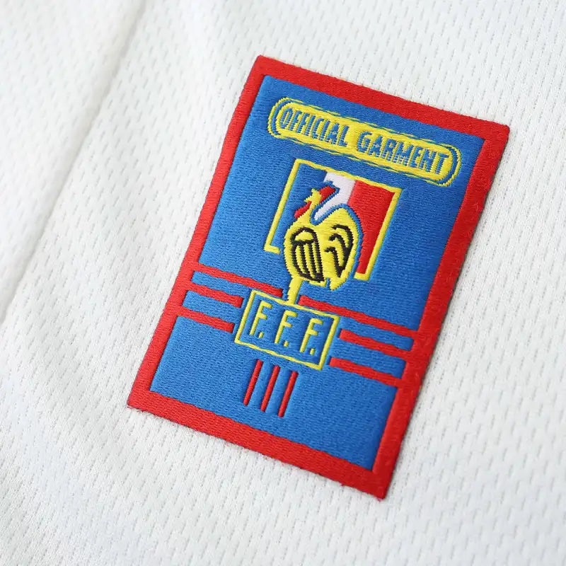France 1998 Season World Cup Away White Retro Jersey Trikot Soccer Shirt