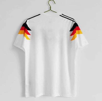 Saison 1990 Deutschland weißes Trikot Deutschland 90 Retro-Fußballtrikot
