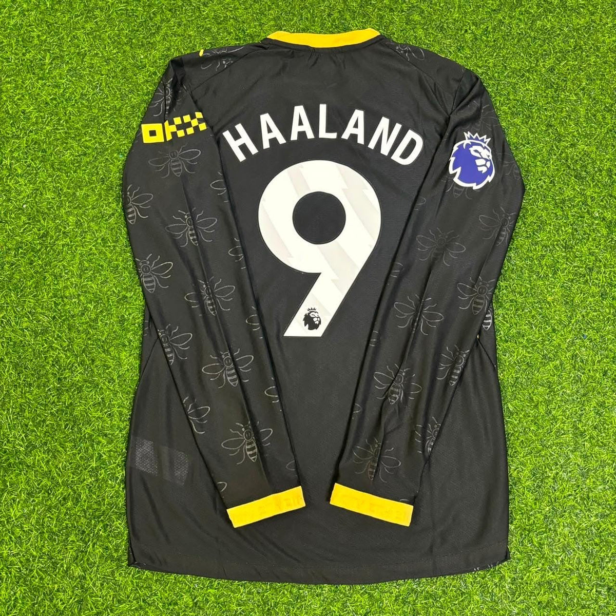 Erling Haaland #9 Manchester City 2026/2027 New Season Away Black Long Sleeve Jersey Trikot Maillot Soccer Shirt