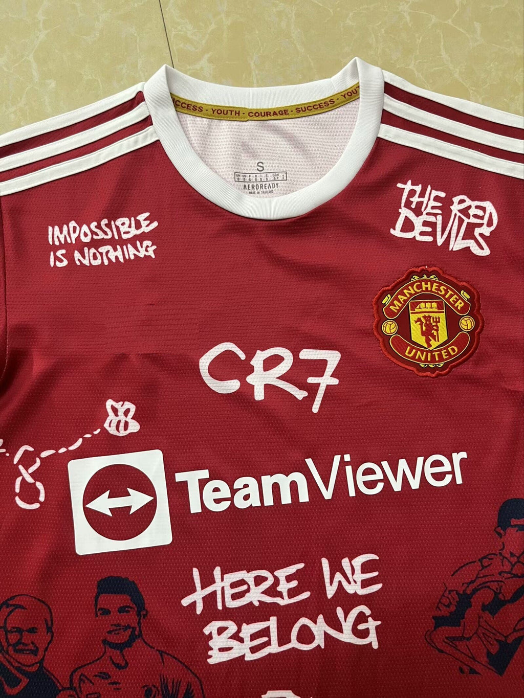 Cristiano Ronaldo Legend Manchester United Special Jersey Soccer Kit Trikot Maillot Soccer Shirt