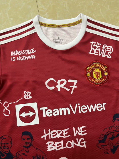 Cristiano Ronaldo Legende Manchester United Besonderes Trikot Fußballtrikot Fußballhemd