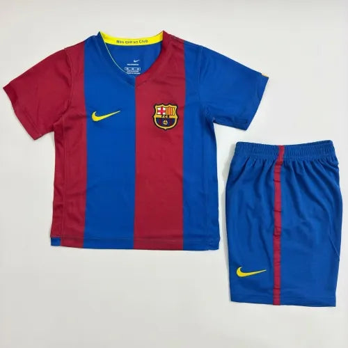 Barcelona 2006 07 Home Kids Jersey Soccer Shirt