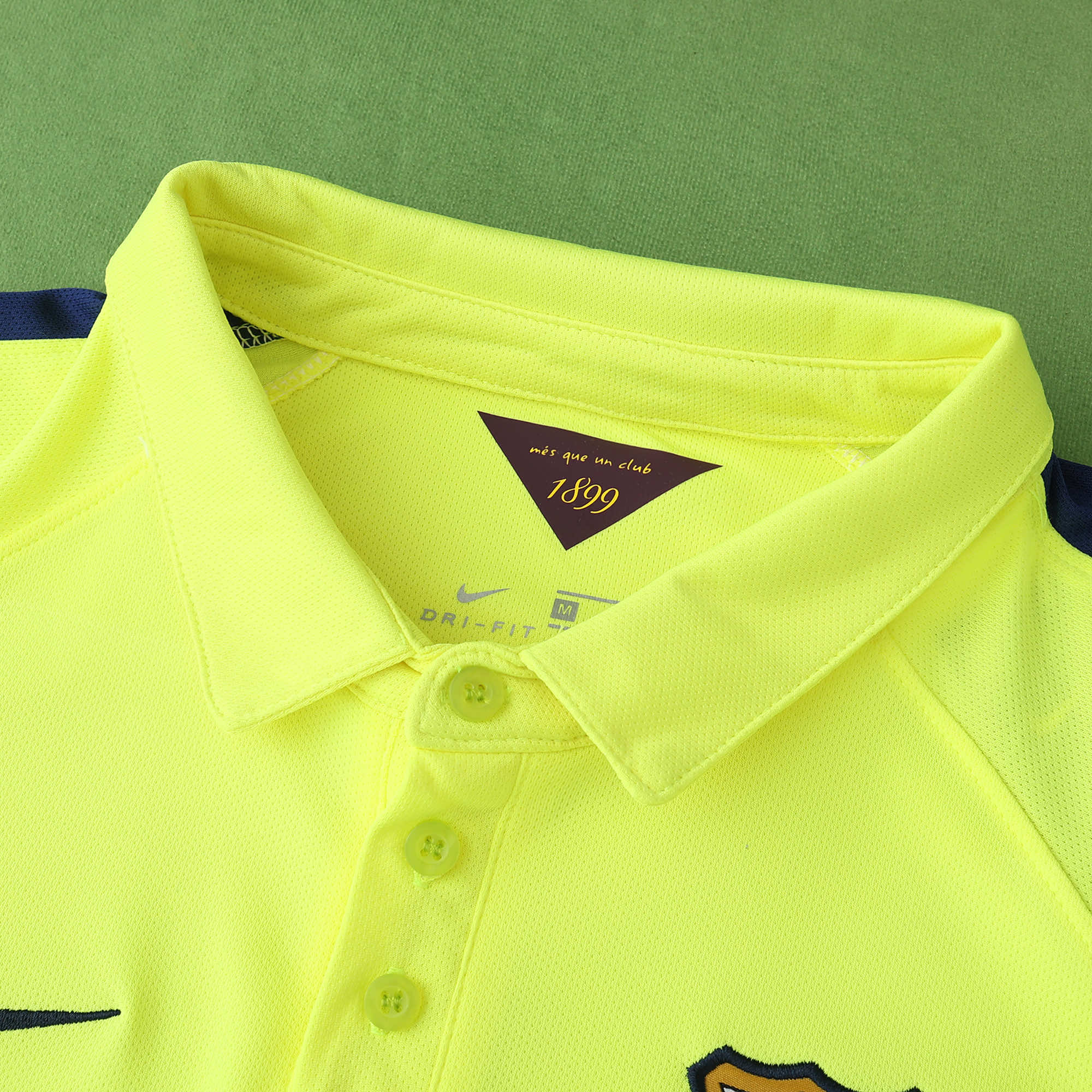 Lionel Messi Barcelone 14/15 Maillot Rétro Jaune Trikot Maglia Chemise de football