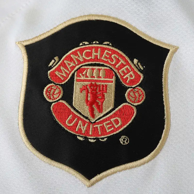 Manchester United F.C. Saison 06/07 Auswärtstrikot Retro Weiß Fußballtrikot