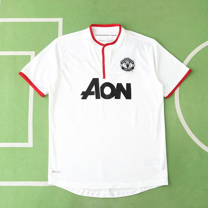 Maillot Rétro Domicile Blanc Manchester United F.C. Saison 12/13