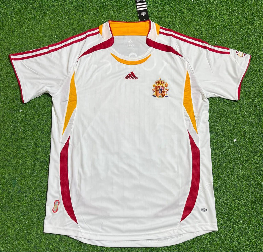 Carles Puyol Spain 2006 World Cup White Retro Jersey Trikot Maillot Camiseta
