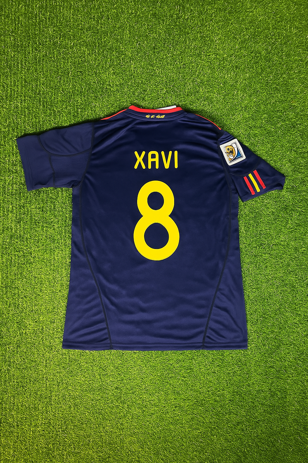 Xavi Hernandez – Spanien WM 2010 Finale Retro Trikot Fußballshirt
