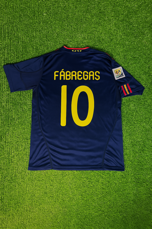 Cesc Fabregas #10 - Spain 2010 World Cup Final Retro Jersey Trikot Soccer Shirt