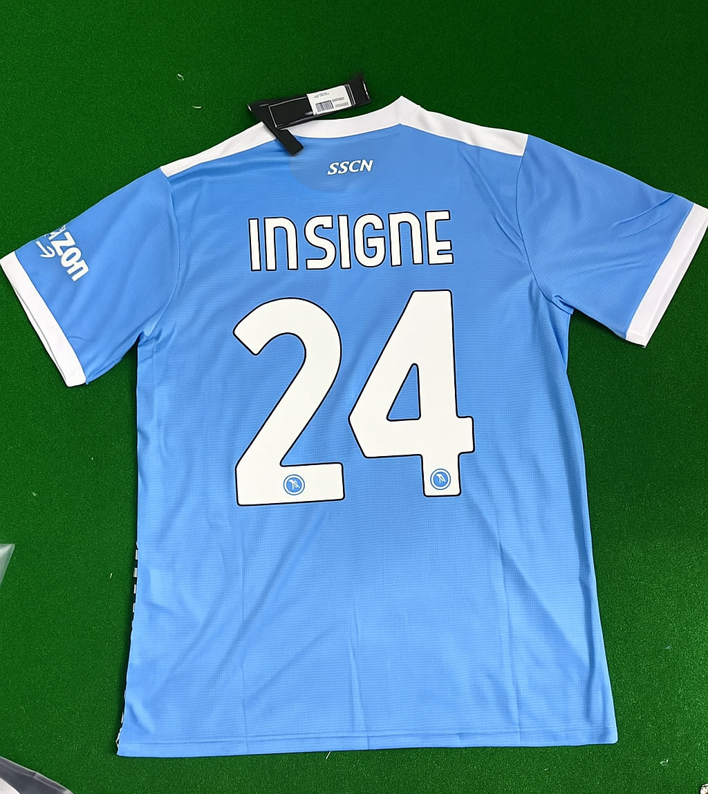 Lorenzo Insigne Napoli 2021-22 Maradona Special Edition Jersey Maillot Maglia Soccer Shirt