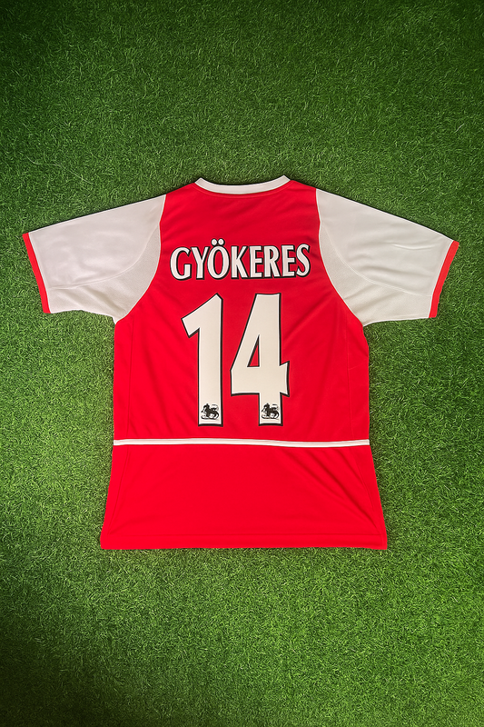 Viktor Gyökeres 14 - Arsenal Ü2 2002/03 Heim Retro Kit Trikot Fußball