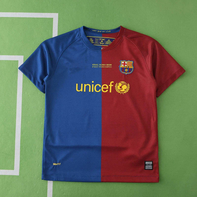 Barcelona 2009 Final Home Retro Kids Kit Jersey KinderTrikot Maillot Enfant Soccer Shirt