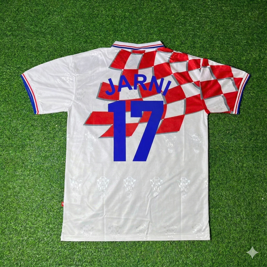 Robert Jarni Croatia 1998 World Cup Retro Football Jersey Kit