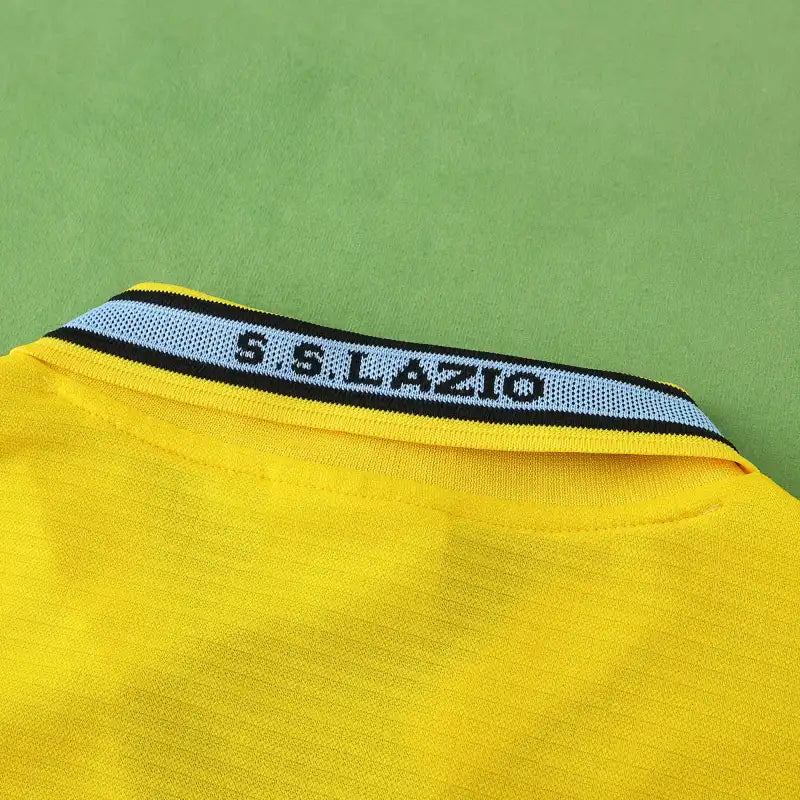Lazio 98/99 Season Away Yellow Retro Jersey Trikot Soccer Shirt
