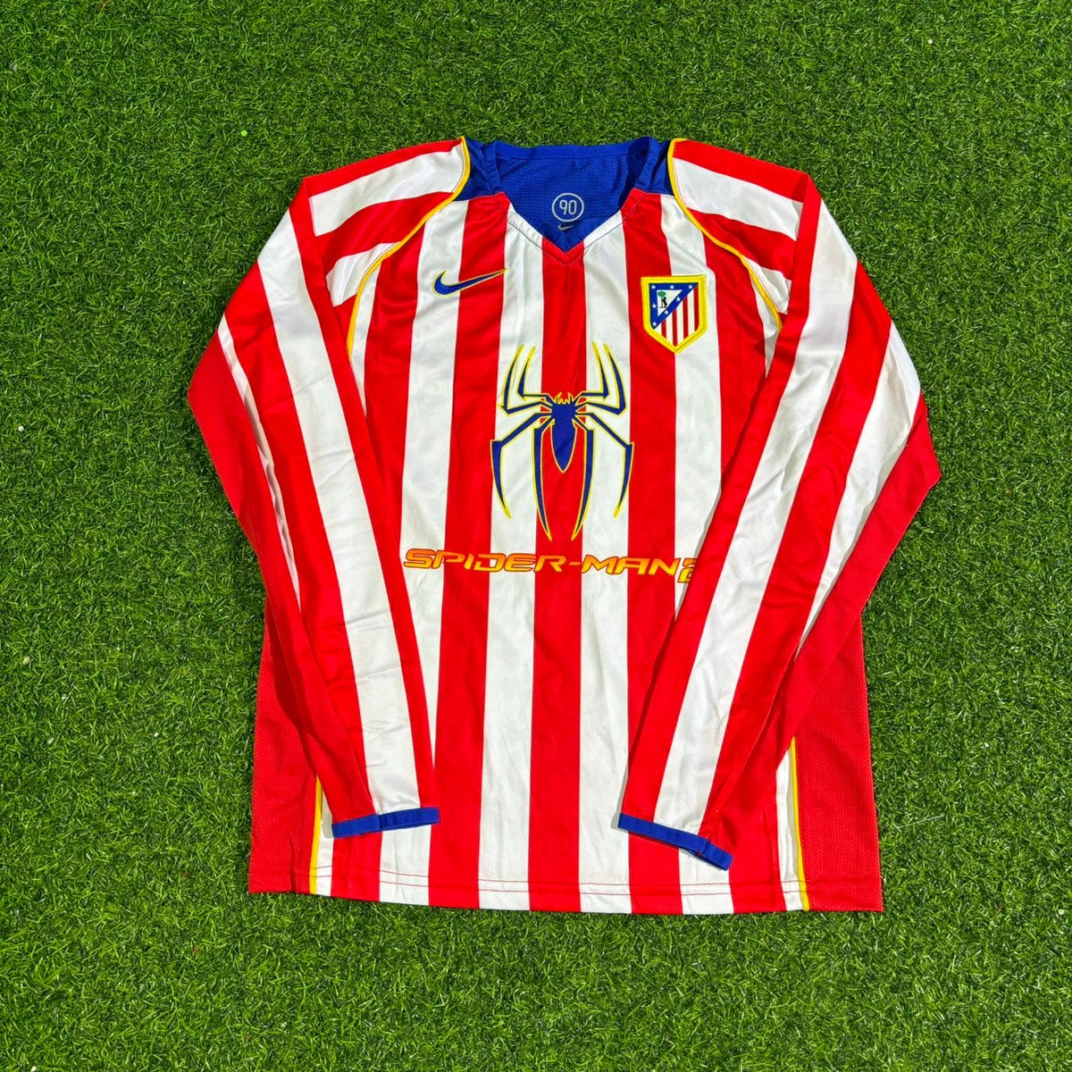 Koke #6 Atlético Madrid Spider-Man Langarm Retro Fußballtrikot