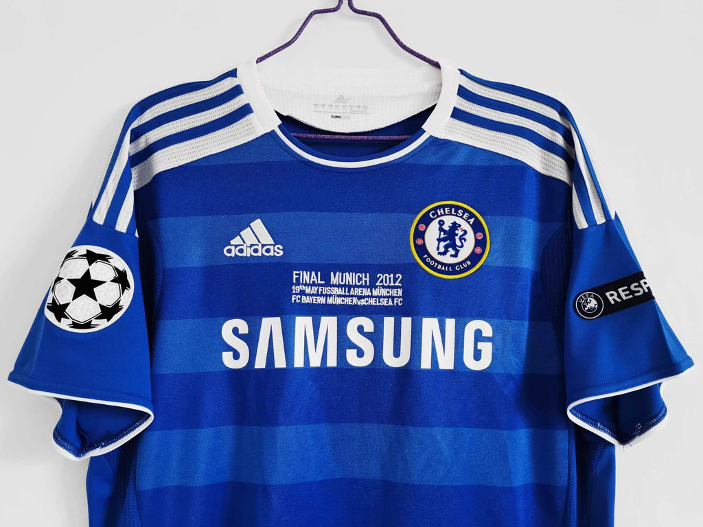 Chelsea 2011-2012 Season Home Blue Retro  Football Jersey Trikot Maillot