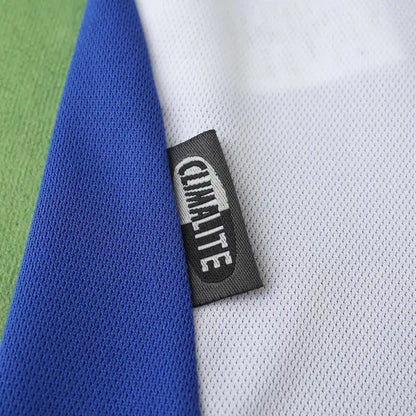 Giorgos Karagounis Greece EURO 2004 Final Blue Retro Home Kit Jersey Soccer Shirt
