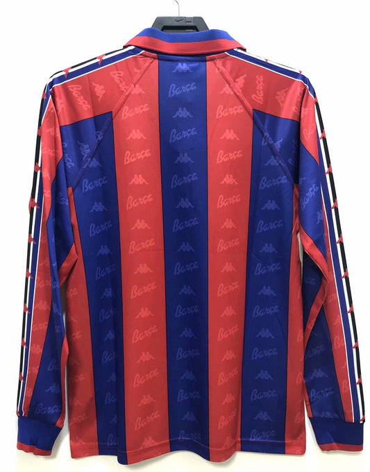 Barcelona 1996 1997 Retro Burgundy Long Sleeve Jersey Soccer Shirt
