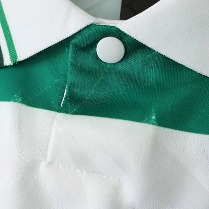 Celtic F.C 88/91 Season Home White Retro Jersey Trikot Soccer Shirt