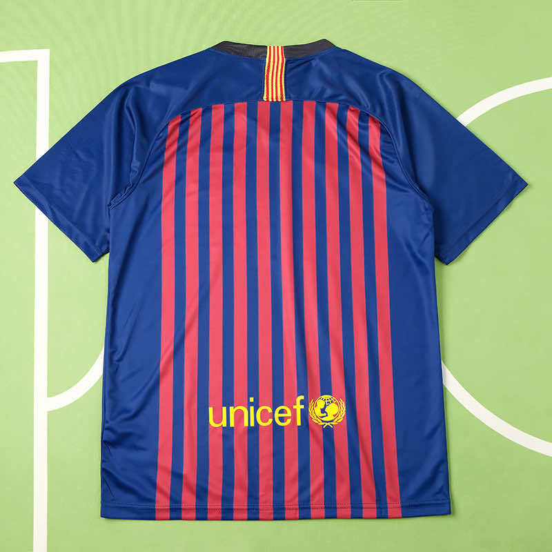 Barcelona 2018-19 Saison Heim Retro Trikot Fußballshirt