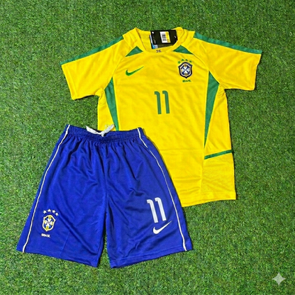 Romario 11 – Brasilien Retro Kinder Fußballtrikot