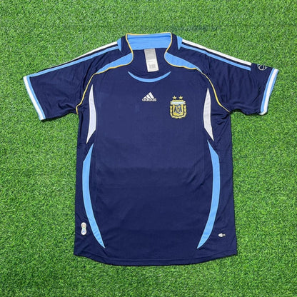 Argentina 2006 World Cup Dark Blue Home Retro Football Jersey – Esteban Cambiasso 5