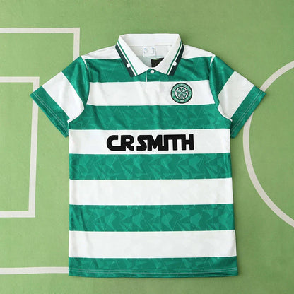 Celtic F.C 88/91 Season Home White Retro Jersey Trikot Soccer Shirt