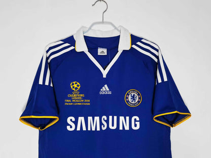 Chelsea 2008-2009 Season Home Blue Retro  Football Jersey Trikot Maillot
