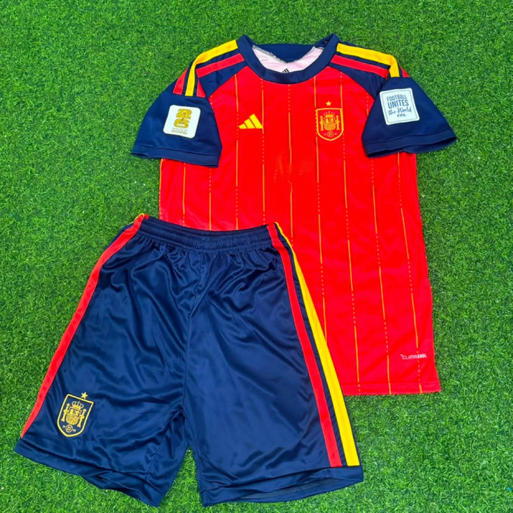 Pau Cubarsi #22 Spanien 2026 Weltmeisterschaft Kinder Trikot
