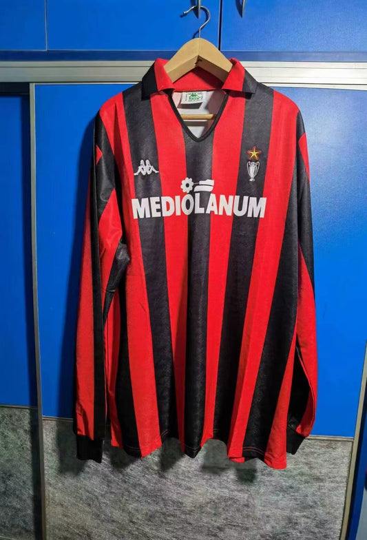 AC Mailand 1989 1990 Retro Langarmtrikot