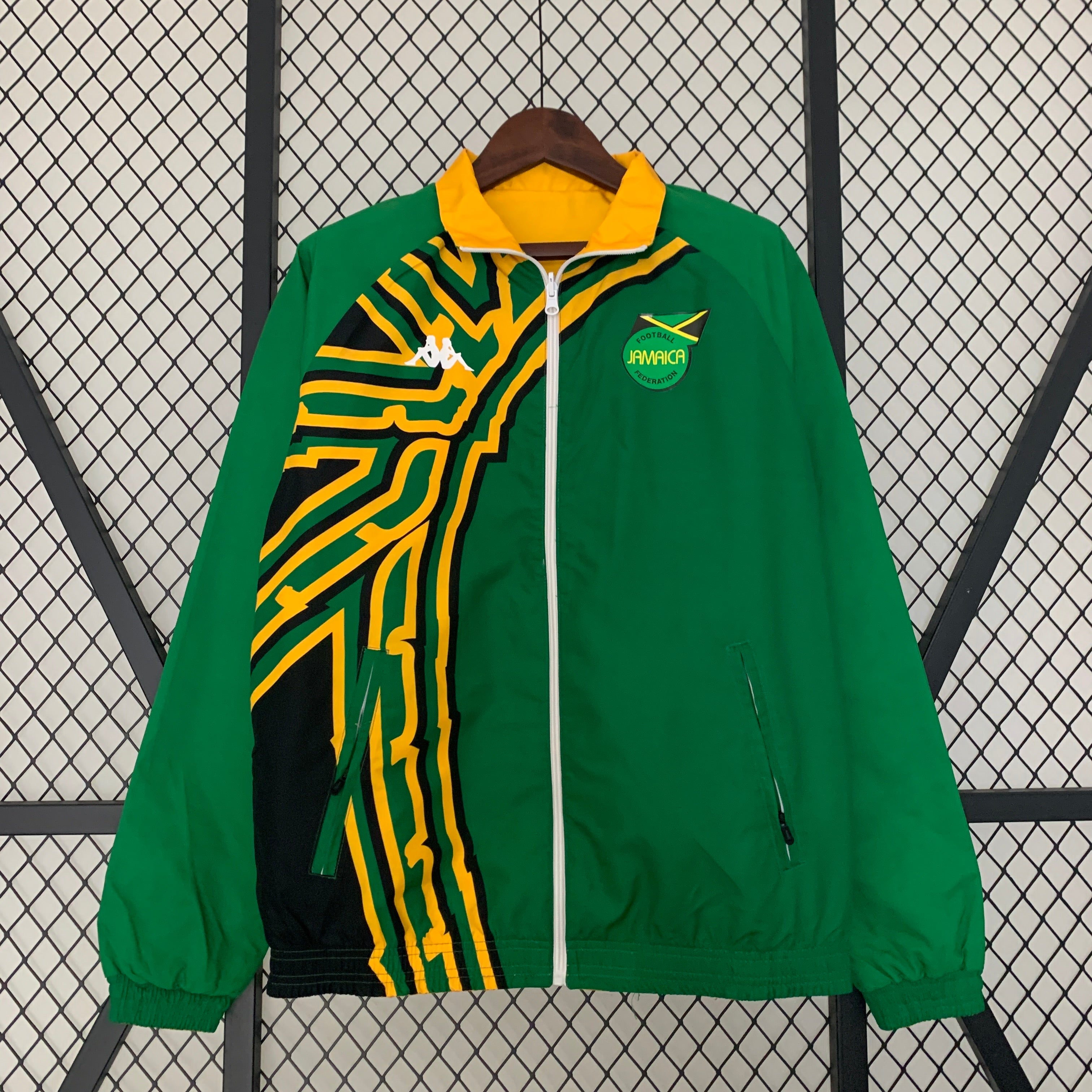 Jamaica Bob Marley Reversible Yellow Green Jacket Both Size Jacket