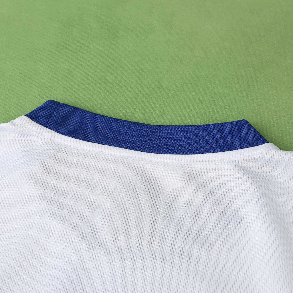 Chelsea 2003-2004 Season Away White Retro  Football Jersey Trikot Maillot