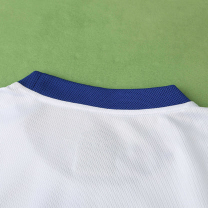 Chelsea 2003-2004 Season Away White Retro  Football Jersey Trikot Maillot