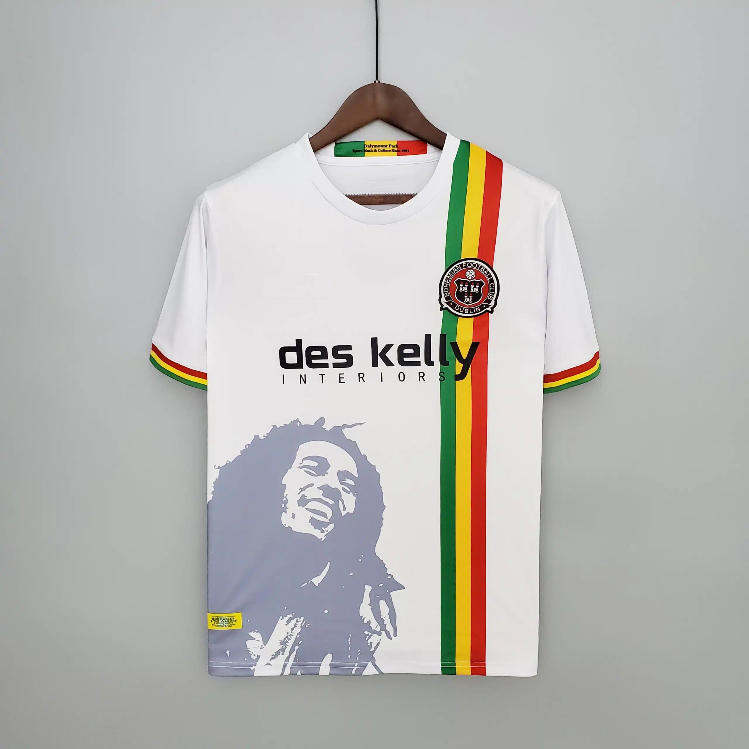 Bob Marley Jamaica Bohemian Special Edition Jersey Maillot Trikot Maglia Camiseta Soccer Shirt
