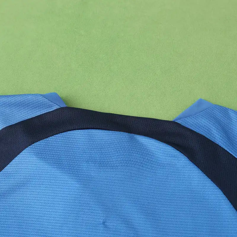 Italien 2006 Saison Heim Blau Retro Trikot Fußballshirt