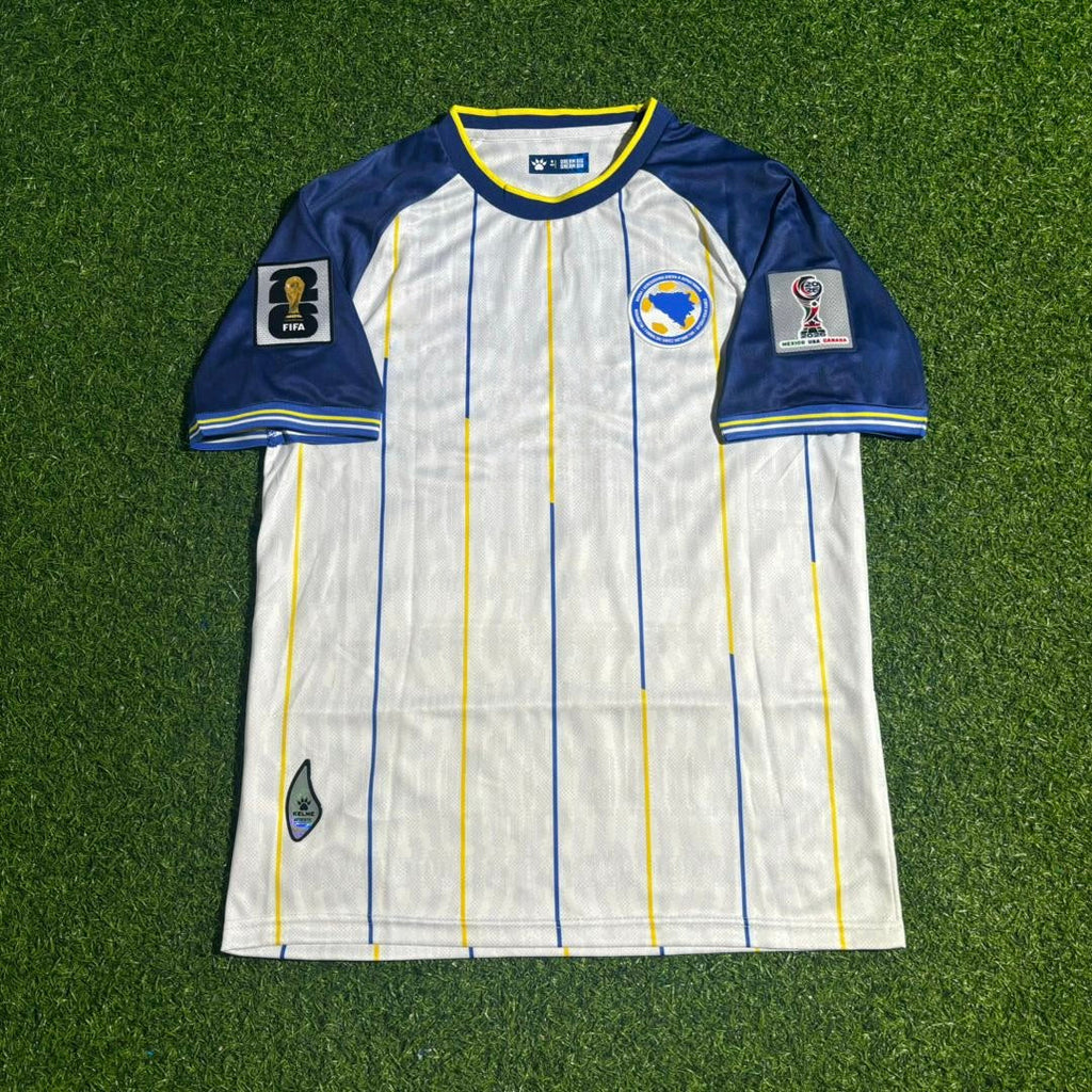 Bosnien und Herzegowina WM 2026 Weißes Fußballtrikot