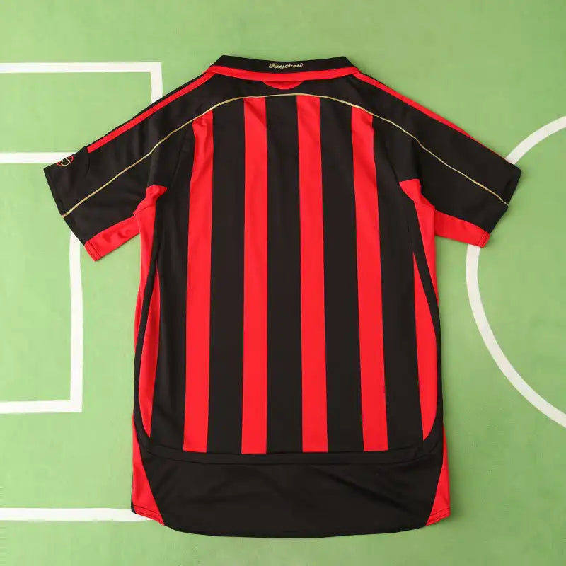 A.C. Mailand 06/07 Saison Rotes Auswärts-Retro-Trikot Fußballtrikot