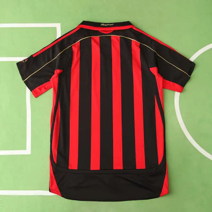 A.C. Mailand 06/07 Saison Rotes Auswärts-Retro-Trikot Fußballtrikot