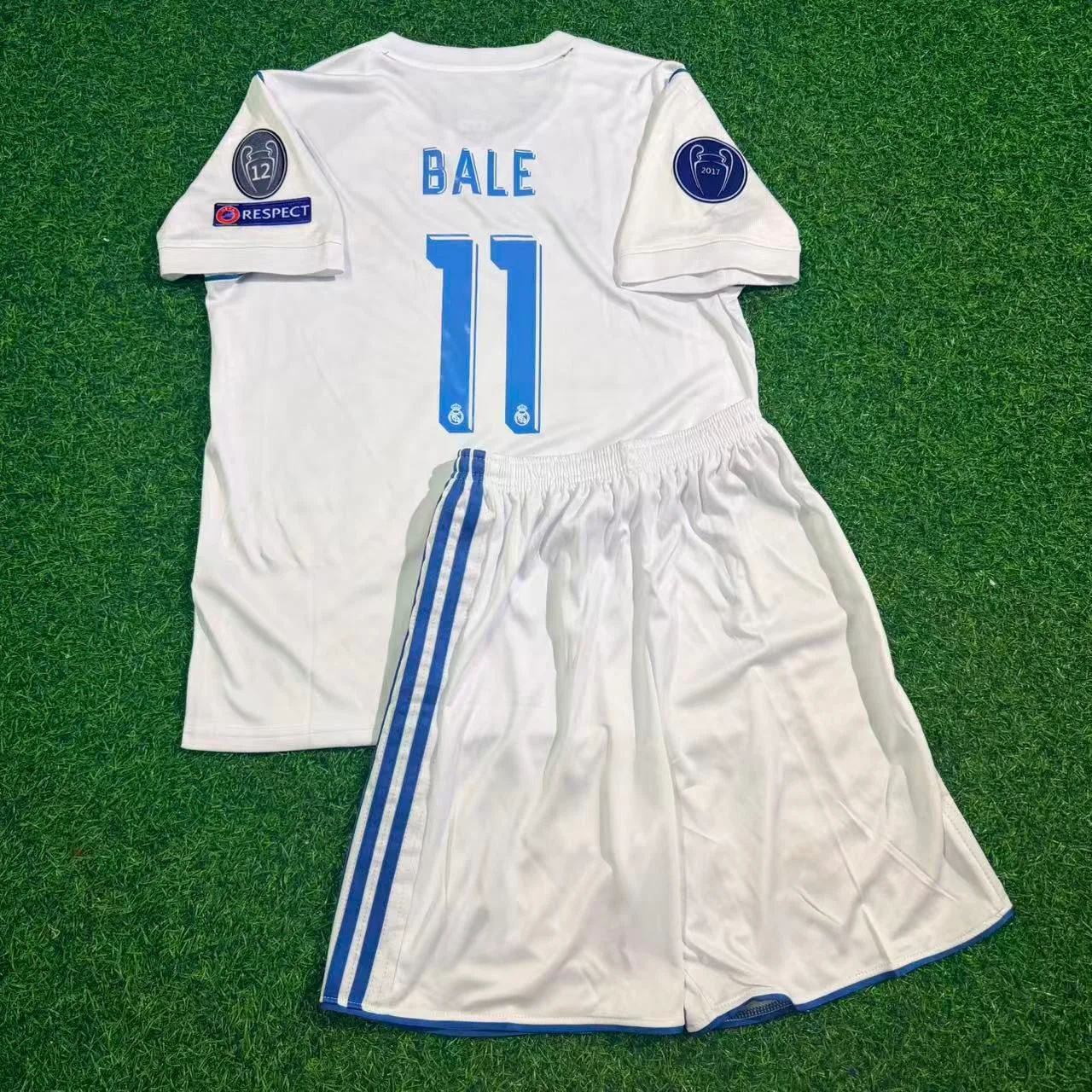Gareth Bale 11- Real 2018 Final Kids Jersey Trikot Maillot Soccer Shirt