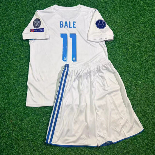 Gareth Bale 11- Real 2018 Final Kinder Trikot Fußballshirt