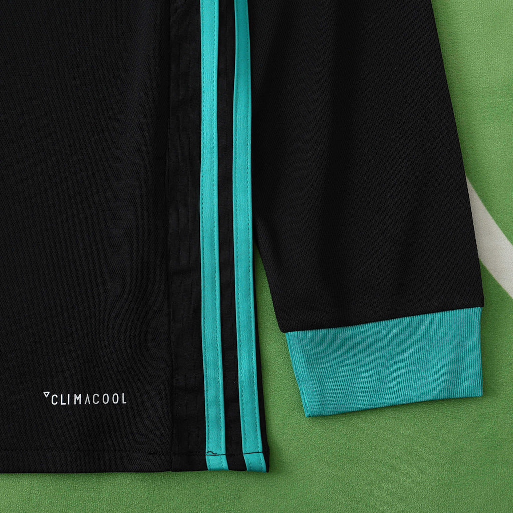 Real Madrid C.F. 2017-2018 Season Away Long Sleeve Retro Football Jersey Trikot Maillot