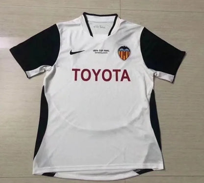 Roberto Ayala Valencia 2004 UEFA Final Retro Jersey Camiseta Soccer Shirt